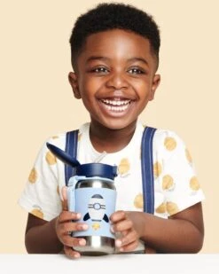 Skip Hop Spark Style Stainless Steel Straw Bottle - Rocket 8 Skip Hop Spark Style Stainless Steel Straw Bottle - Rocket -Skip Hop Store 9N778710 3