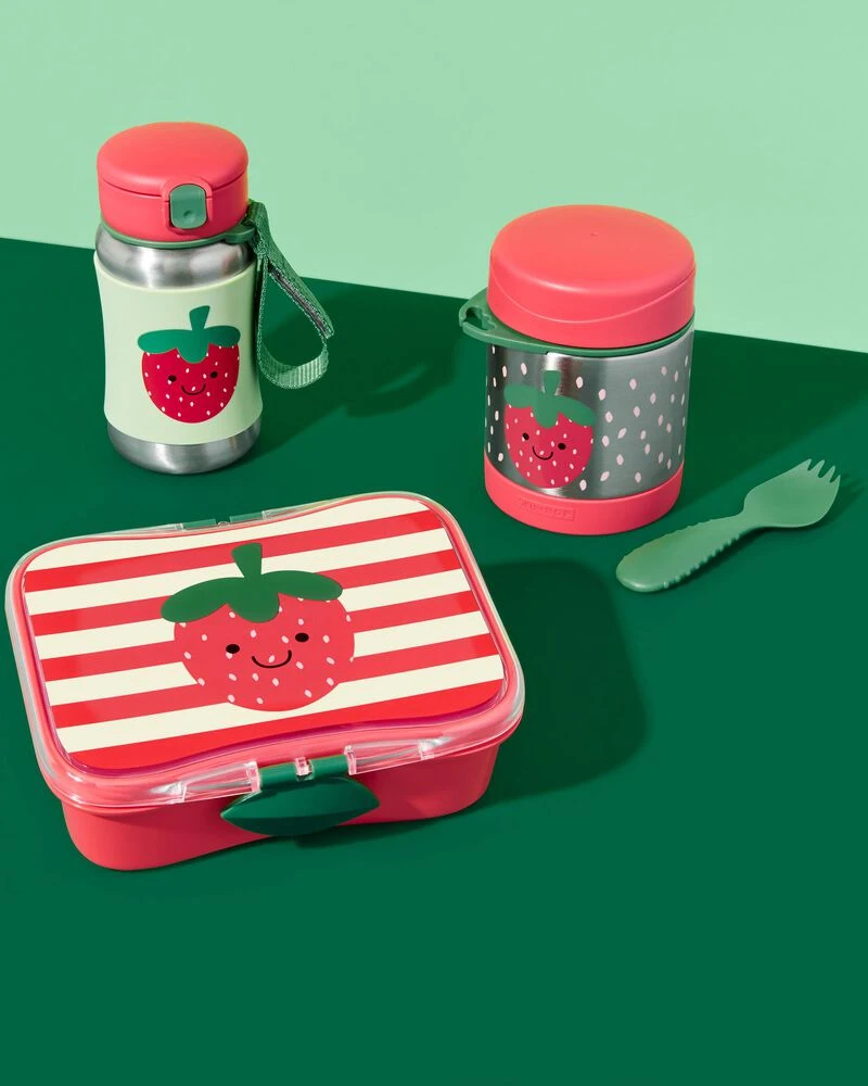 Skip Hop Spark Style Insulated Food Jar - Strawberry 3 Skip Hop Spark Style Insulated Food Jar - Strawberry - Image 3