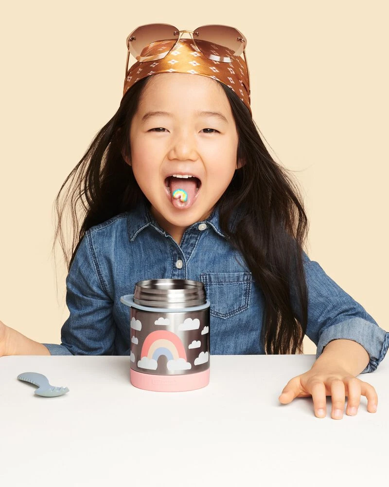 Skip Hop Spark Style Insulated Food Jar - Rainbow 4 Skip Hop Spark Style Insulated Food Jar - Rainbow - Image 4