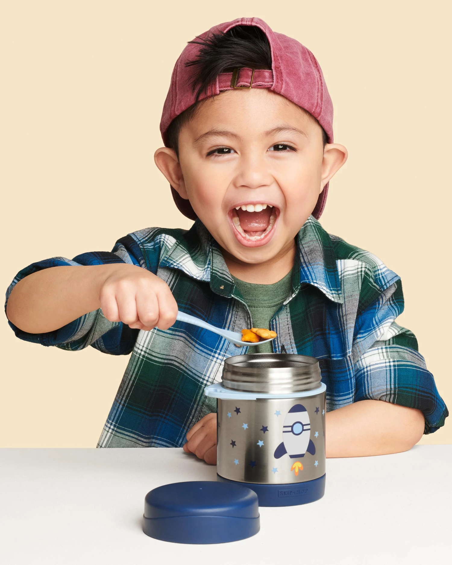 Skip Hop Spark Style Insulated Food Jar - Rocket 5 Skip Hop Spark Style Insulated Food Jar - Rocket - Image 5