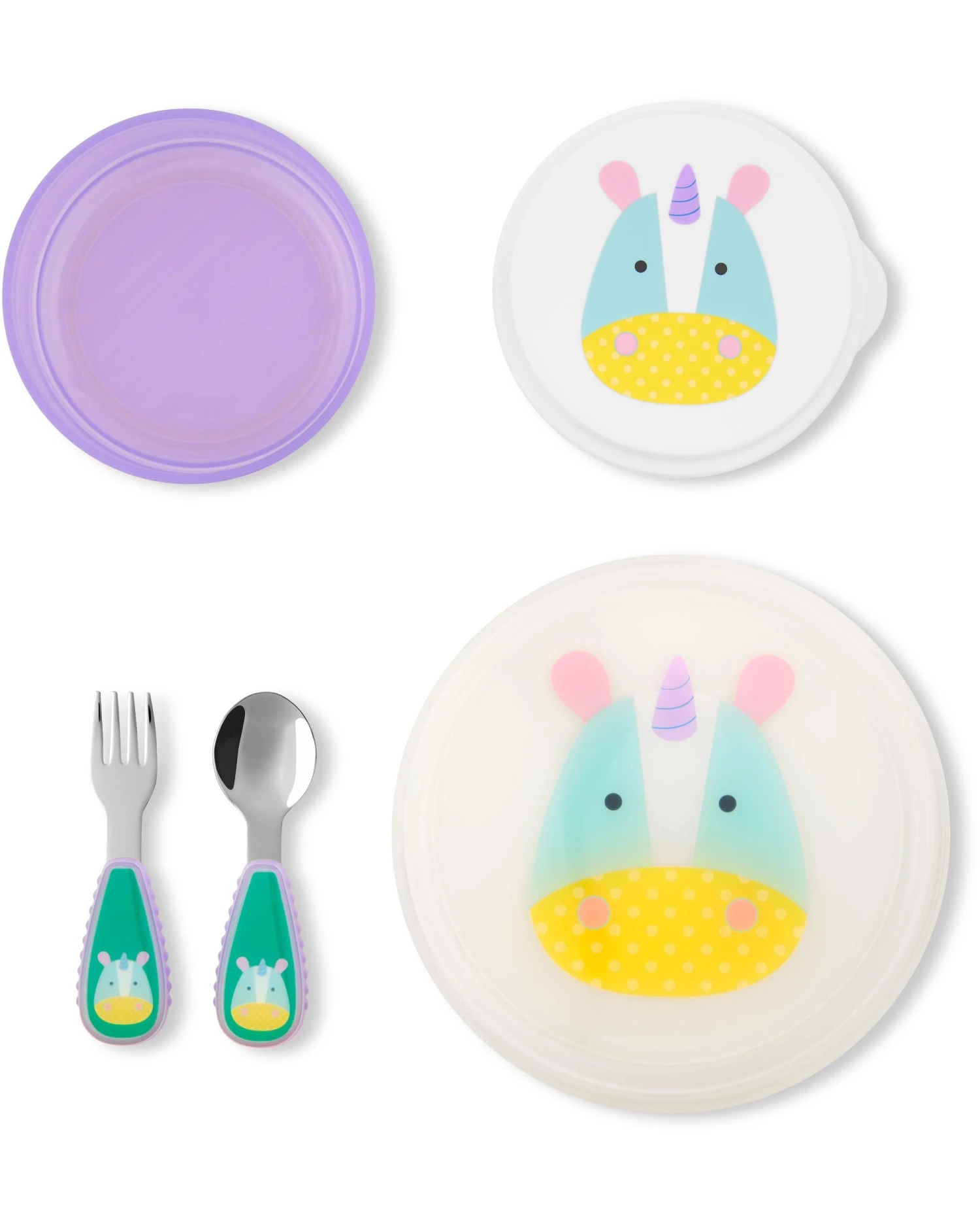 Skip Hop ZOO Table Ready Mealtime Set - Unicorn 2 Skip Hop ZOO Table Ready Mealtime Set - Unicorn - Image 2