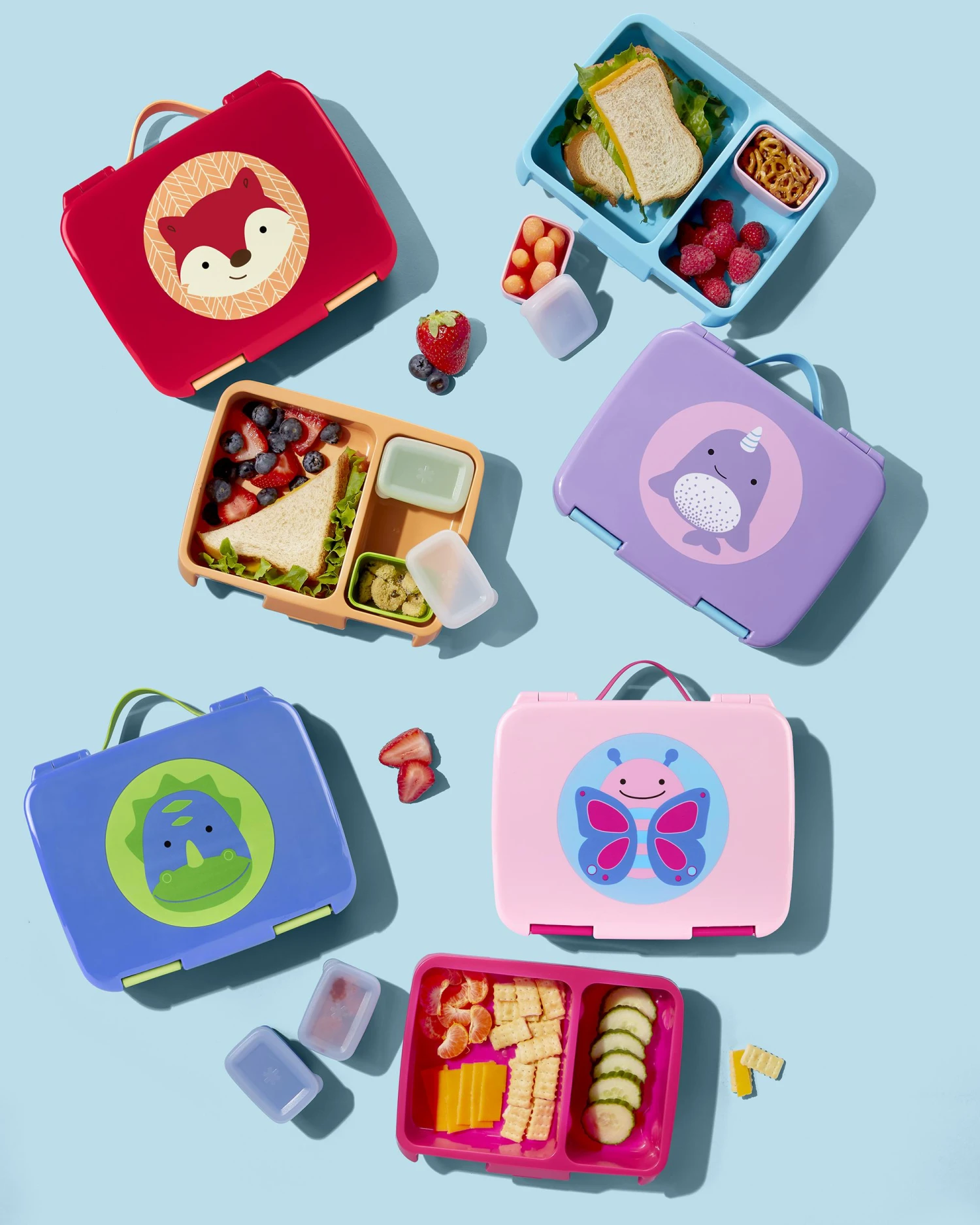 Skip Hop ZOO Bento Lunch Box - Narwhal 5 Skip Hop ZOO Bento Lunch Box - Narwhal - Image 5