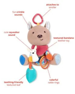 Skip Hop Bandana Buddies Baby Activity Toy - Kangaroo 7 Skip Hop Bandana Buddies Baby Activity Toy - Kangaroo -Skip Hop Store 9O291210 2