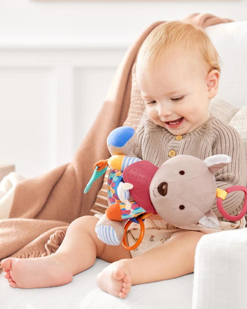 Skip Hop Bandana Buddies Baby Activity Toy - Kangaroo 2 Skip Hop Bandana Buddies Baby Activity Toy - Kangaroo - Image 2