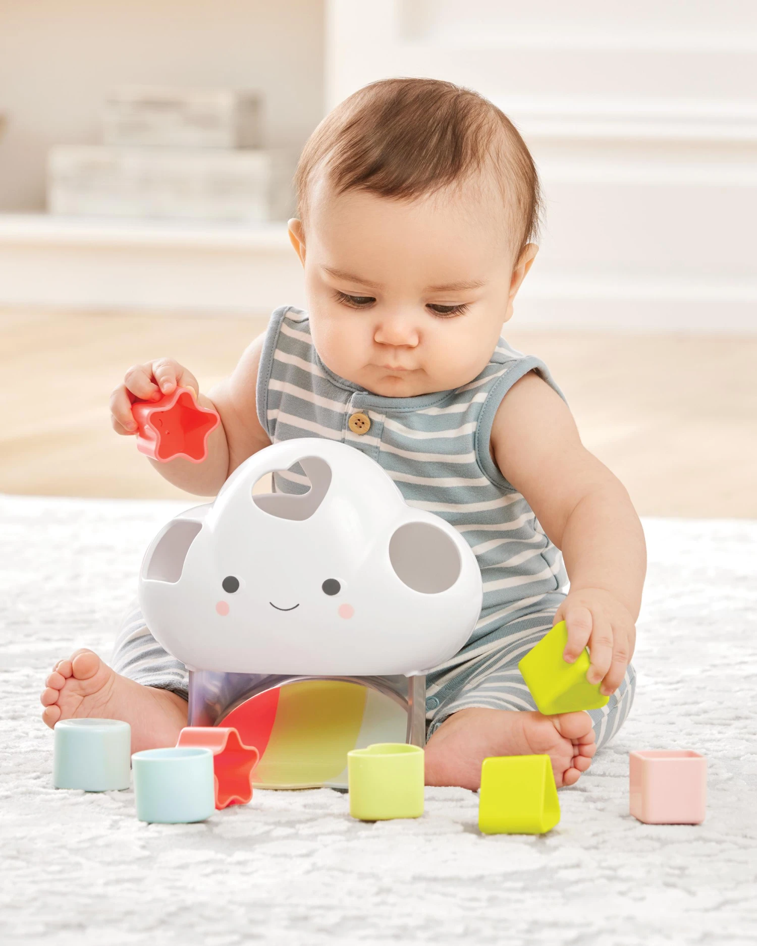 Skip Hop Silver Lining Cloud Feelings Shape Sorter Baby Toy 9 Skip Hop Silver Lining Cloud Feelings Shape Sorter Baby Toy - Image 9
