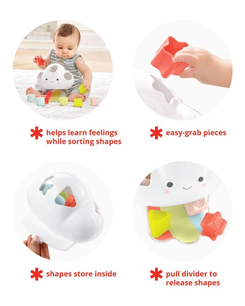 Skip Hop Silver Lining Cloud Feelings Shape Sorter Baby Toy 3 Skip Hop Silver Lining Cloud Feelings Shape Sorter Baby Toy - Image 3