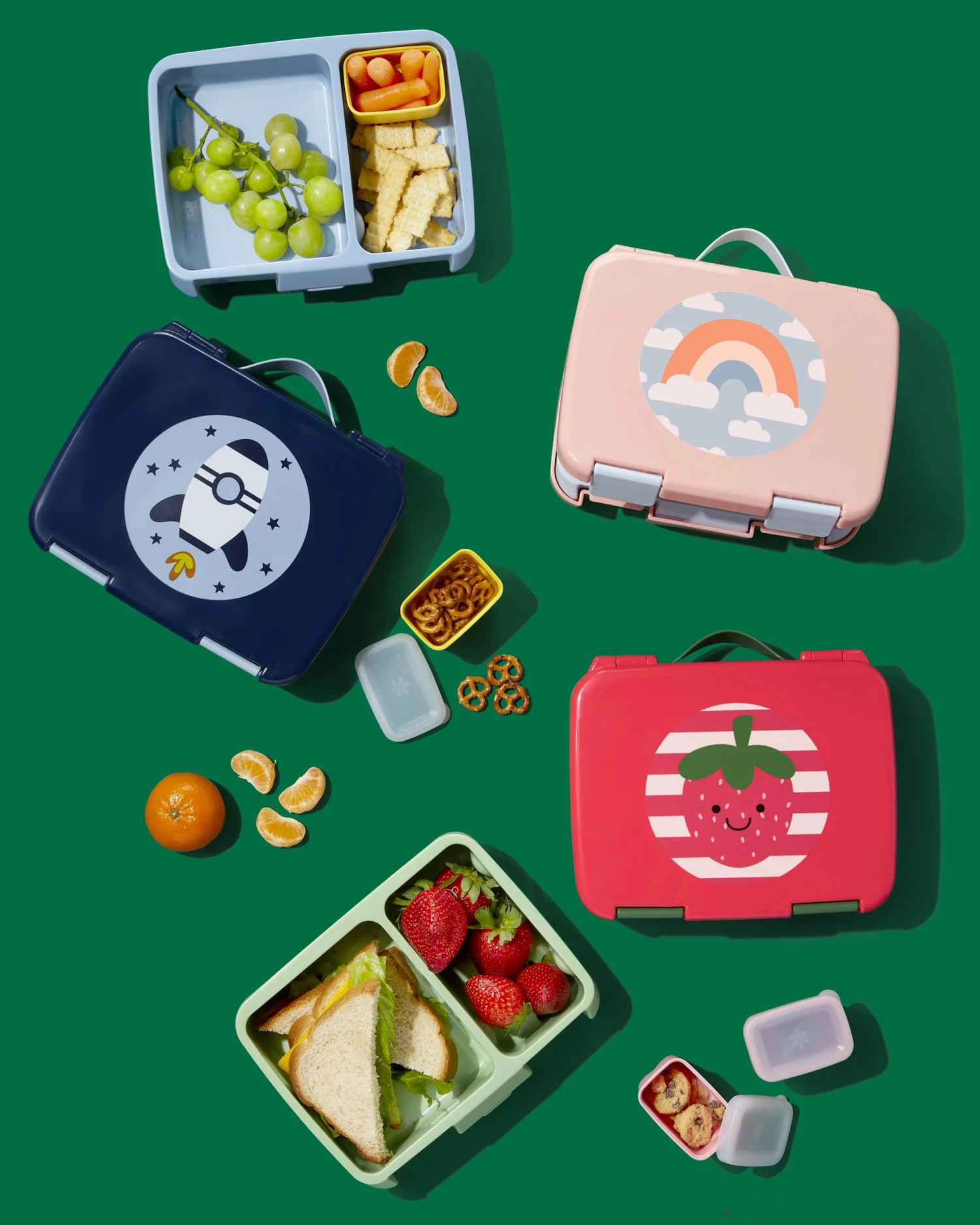 Skip Hop Spark Style Bento Lunch Box - Strawberry 6 Skip Hop Spark Style Bento Lunch Box - Strawberry - Image 6