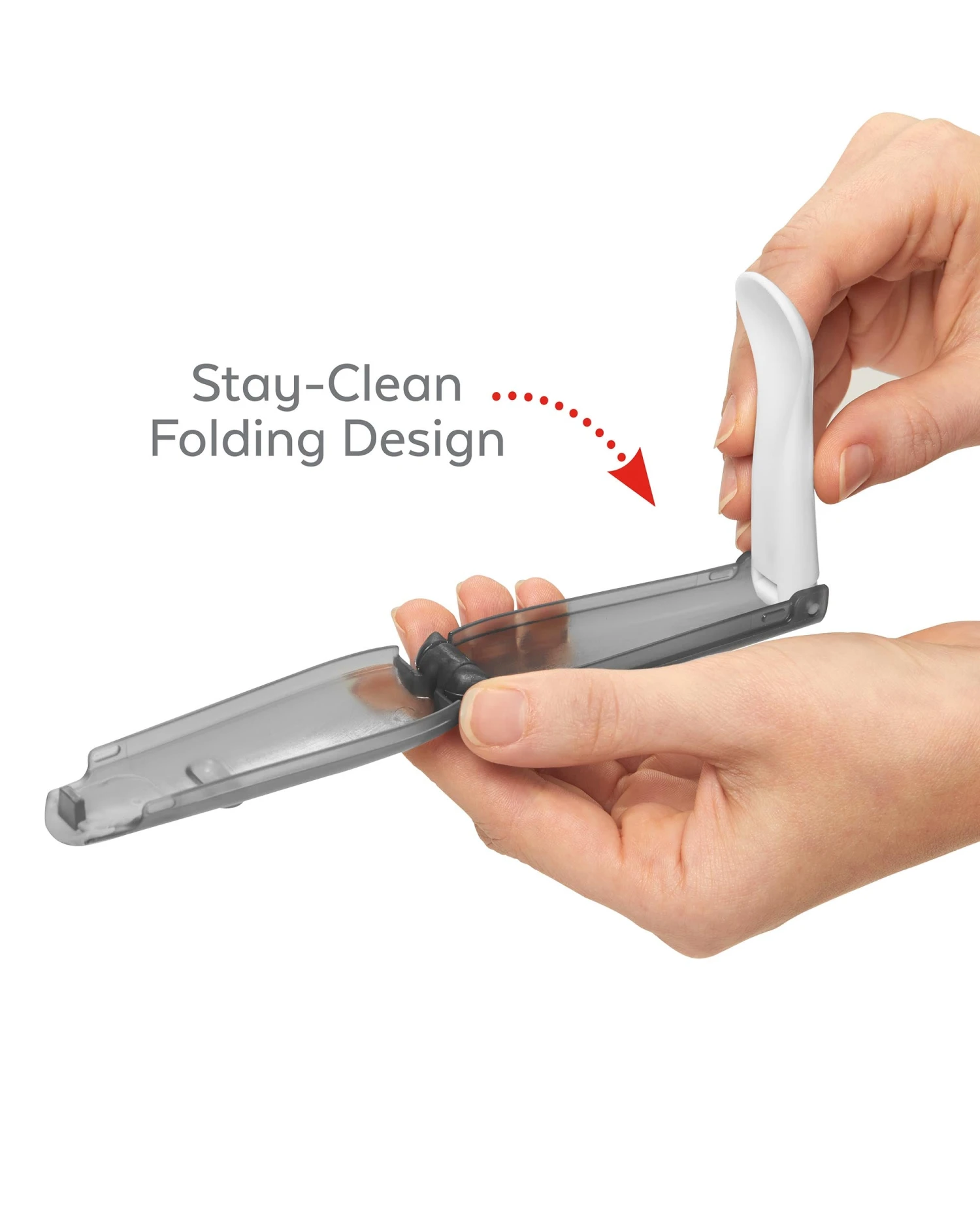 Skip Hop Easy-Fold Travel Spoons- Grey/Soft Teal 2 Skip Hop Easy-Fold Travel Spoons- Grey/Soft Teal - Image 2