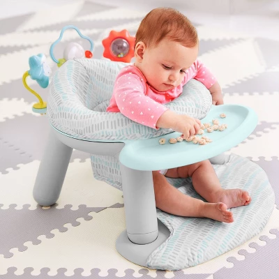 Skip Hop Baby Seat Silver Lining Cloud 2-in-1 Sit-up Chair & Activity Floor Seat - Gray 2 Skip Hop Baby Seat Silver Lining Cloud 2-in-1 Sit-up Chair & Activity Floor Seat - Gray - Image 2