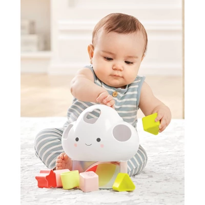 Skip Hop Silver Lining Cloud Shape Sorter Baby Learning Toy 2 Skip Hop Silver Lining Cloud Shape Sorter Baby Learning Toy - Image 2