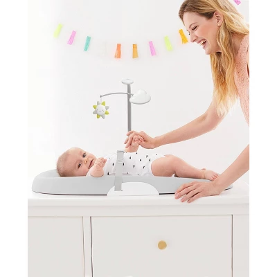 Skip Hop Wipe Clean Changing Pad - Light Gray 2 Skip Hop Wipe Clean Changing Pad - Light Gray - Image 2