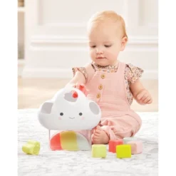 Skip Hop Silver Lining Cloud Shape Sorter Baby Learning Toy