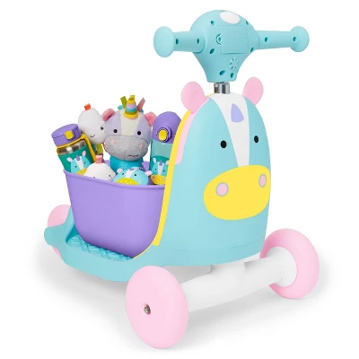 Skip Hop Kids' 3-in-1 Ride On Scooter And Wagon Toy - Unicorn 4 Skip Hop Kids' 3-in-1 Ride On Scooter And Wagon Toy - Unicorn - Image 4