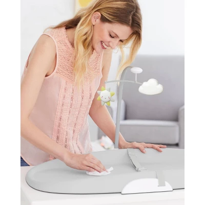 Skip Hop Wipe Clean Changing Pad - Light Gray 3 Skip Hop Wipe Clean Changing Pad - Light Gray - Image 3