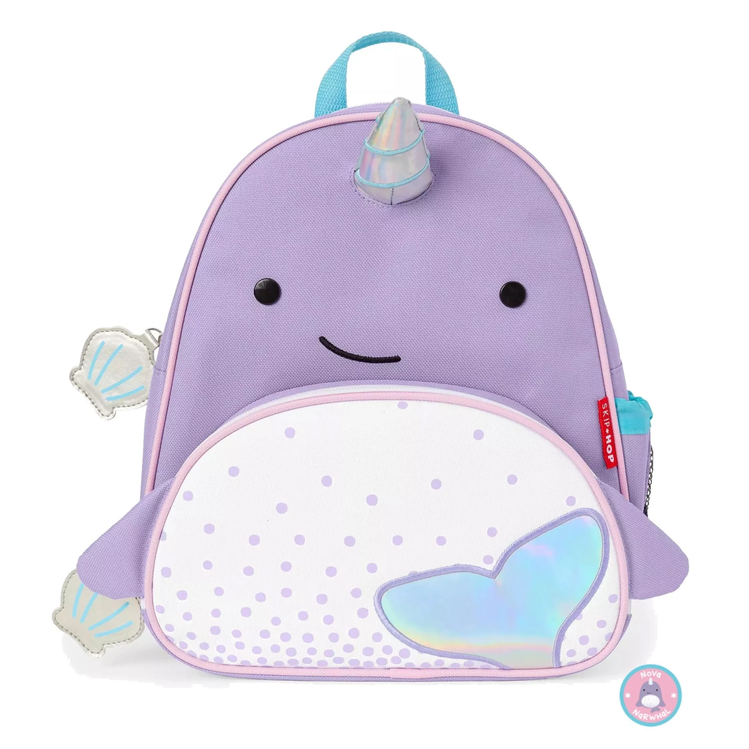 Skip Hop Zoo Little Kid Backpack - Narwhal 2 Skip Hop Zoo Little Kid Backpack - Narwhal - Image 2