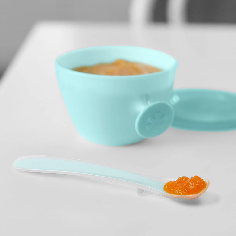 Skip Hop Easy-Feed Spoons - Grey/Soft Teal 3 Skip Hop Easy-Feed Spoons - Grey/Soft Teal - Image 3