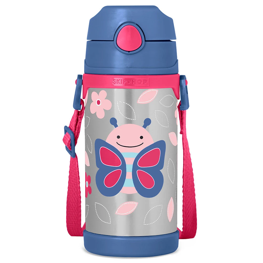 Skip Hop Zoo Insulated Stainless Steel Bottle - Butterfly 1 Skip Hop Zoo Insulated Stainless Steel Bottle - Butterfly