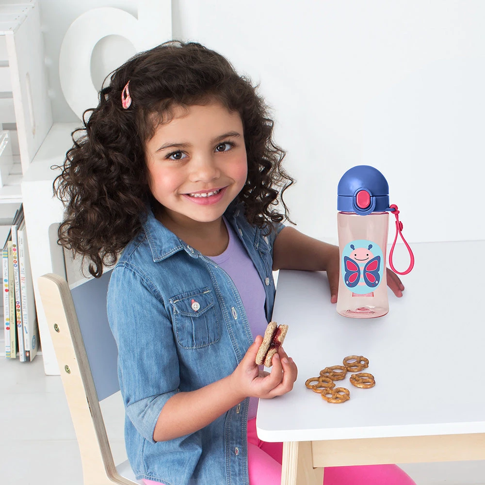 Skip Hop Zoo Lock Top Sport Bottle - Butterfly 3 Skip Hop Zoo Lock Top Sport Bottle - Butterfly - Image 3
