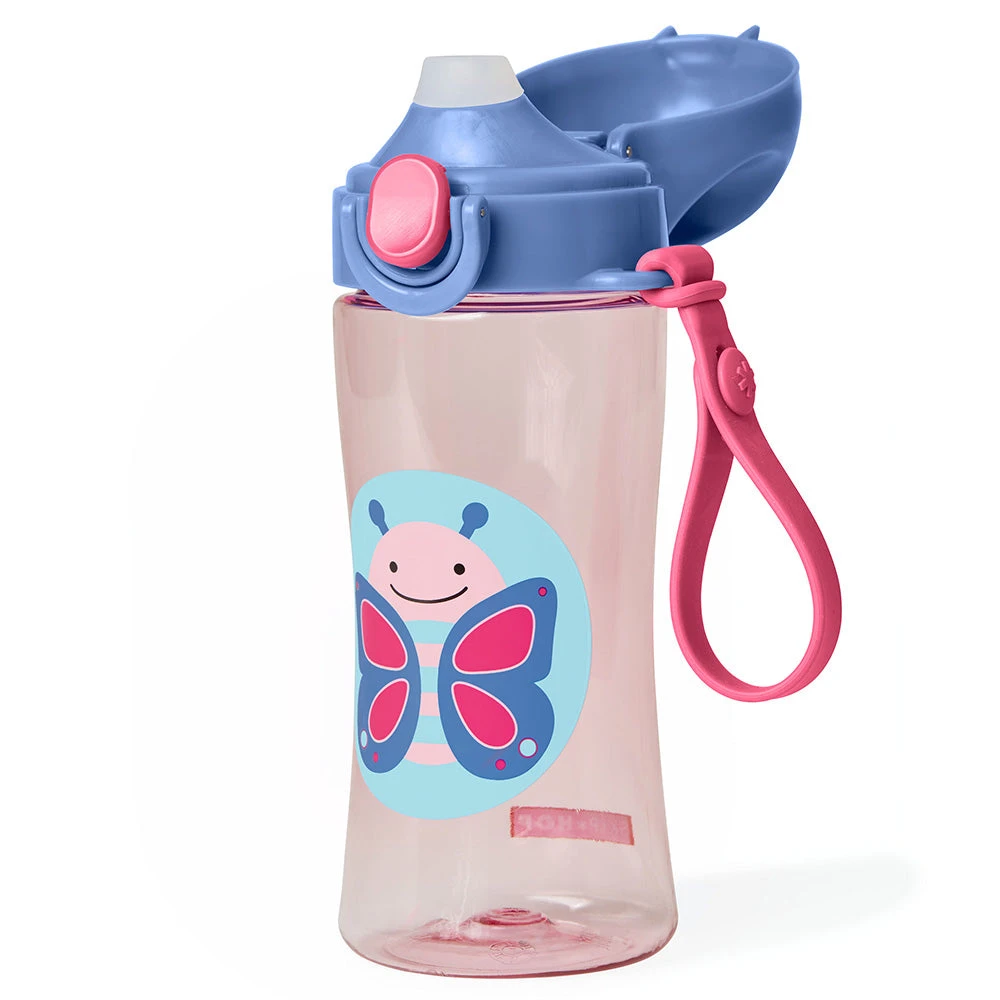 Skip Hop Zoo Lock Top Sport Bottle - Butterfly 2 Skip Hop Zoo Lock Top Sport Bottle - Butterfly - Image 2