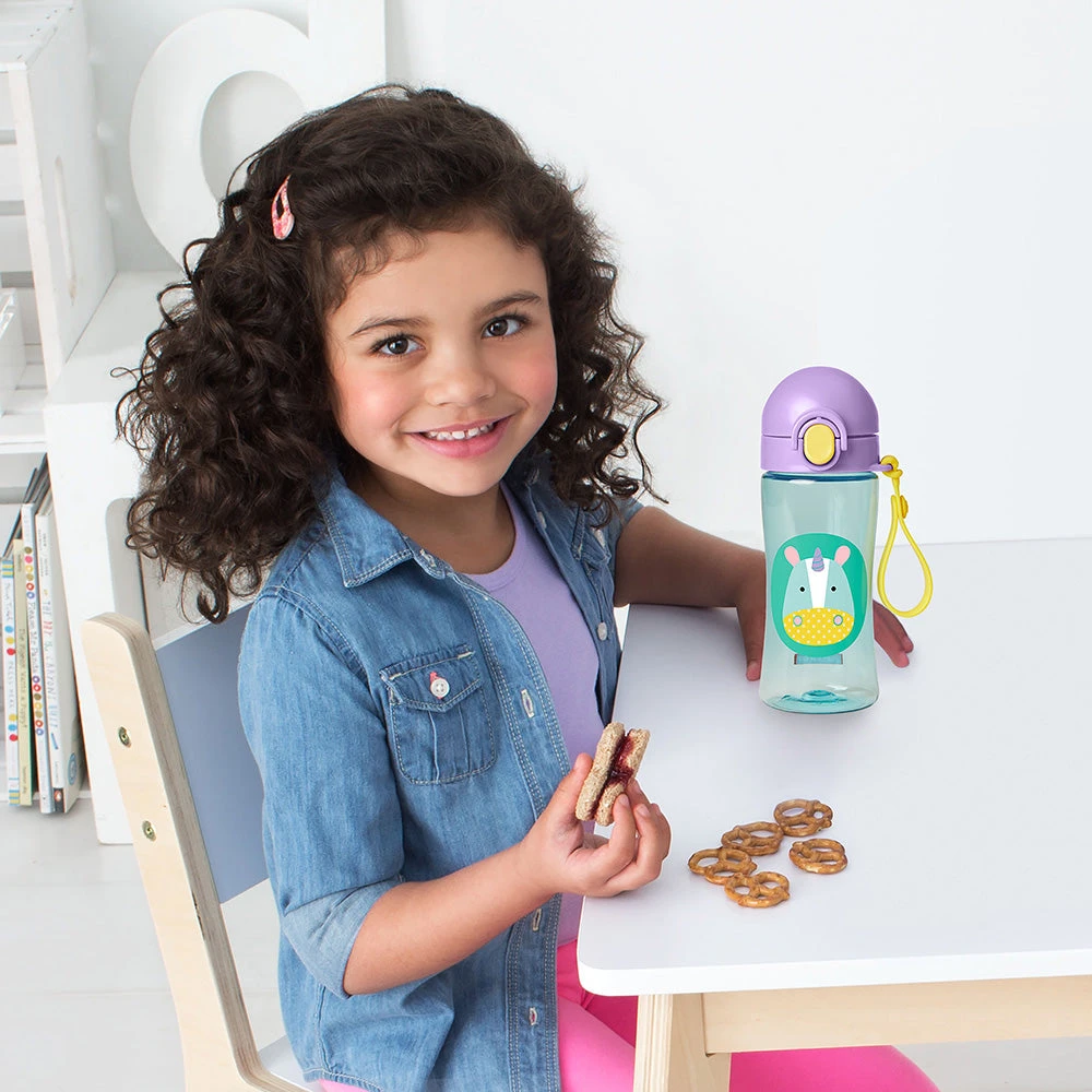 Skip Hop Zoo Lock Top Sport Bottle - Unicorn 3 Skip Hop Zoo Lock Top Sport Bottle - Unicorn - Image 3