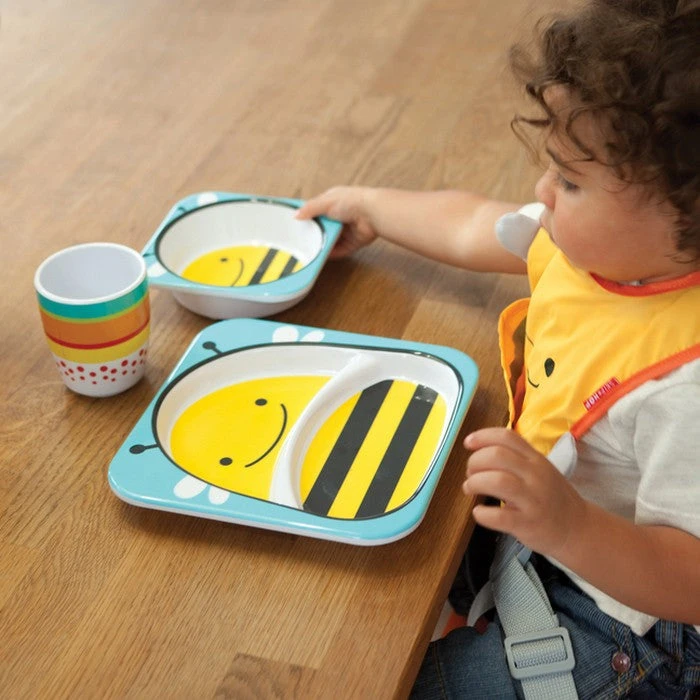 Skip Hop Zoo Melamine Set - Bee 2 Skip Hop Zoo Melamine Set - Bee - Image 2