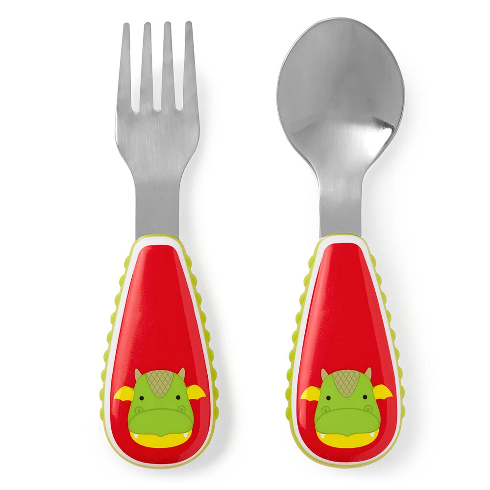 Skip Hop Zootensils Fork & Spoon - Dragon 1 Skip Hop Zootensils Fork & Spoon - Dragon