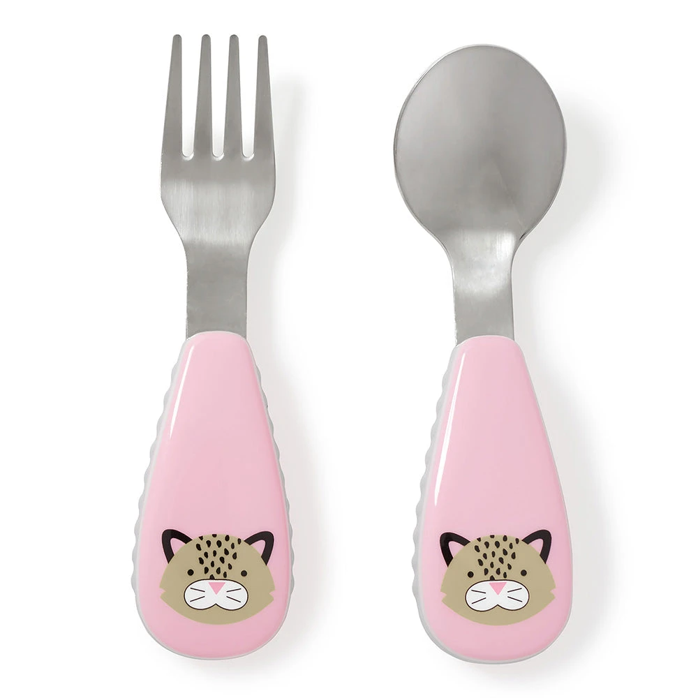 Skip Hop Zootensils Fork & Spoon - Leopard 1 Skip Hop Zootensils Fork & Spoon - Leopard