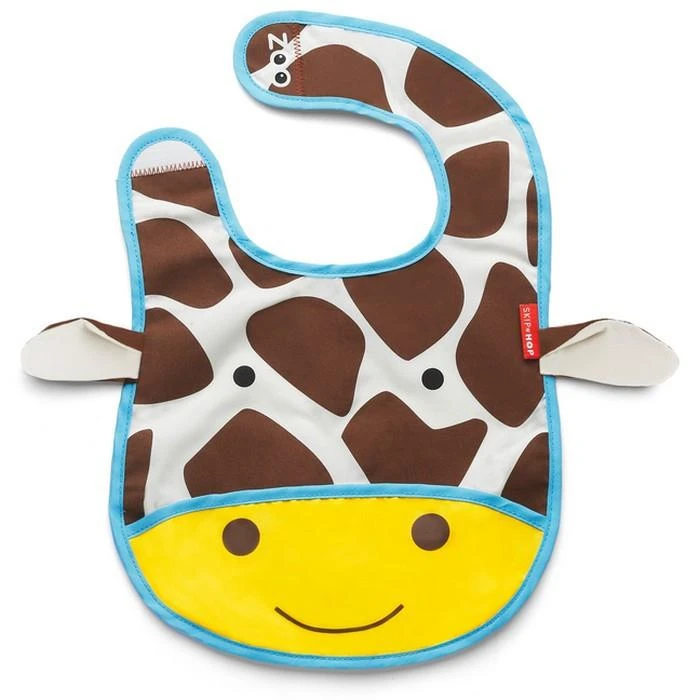 Skip Hop Zoo Tuck-Away Bib - Giraffe 1 Skip Hop Zoo Tuck-Away Bib - Giraffe