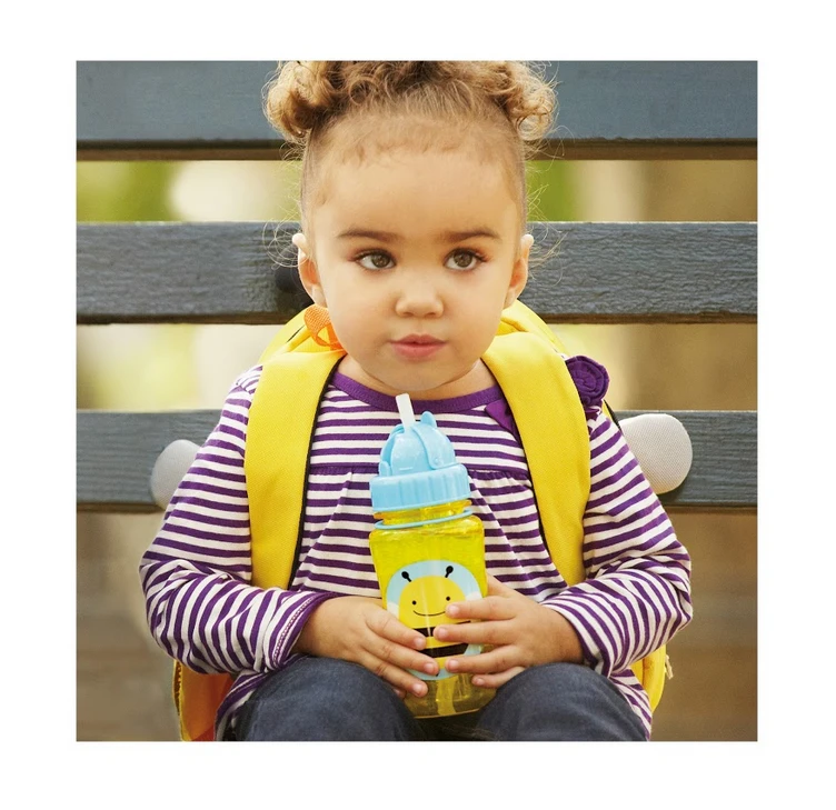 Skip Hop Zoo Straw Bottle Bee 2 Skip Hop Zoo Straw Bottle Bee - Image 2
