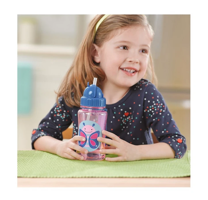 Skip Hop Zoo Straw Bottle Butterfly 2 Skip Hop Zoo Straw Bottle Butterfly - Image 2