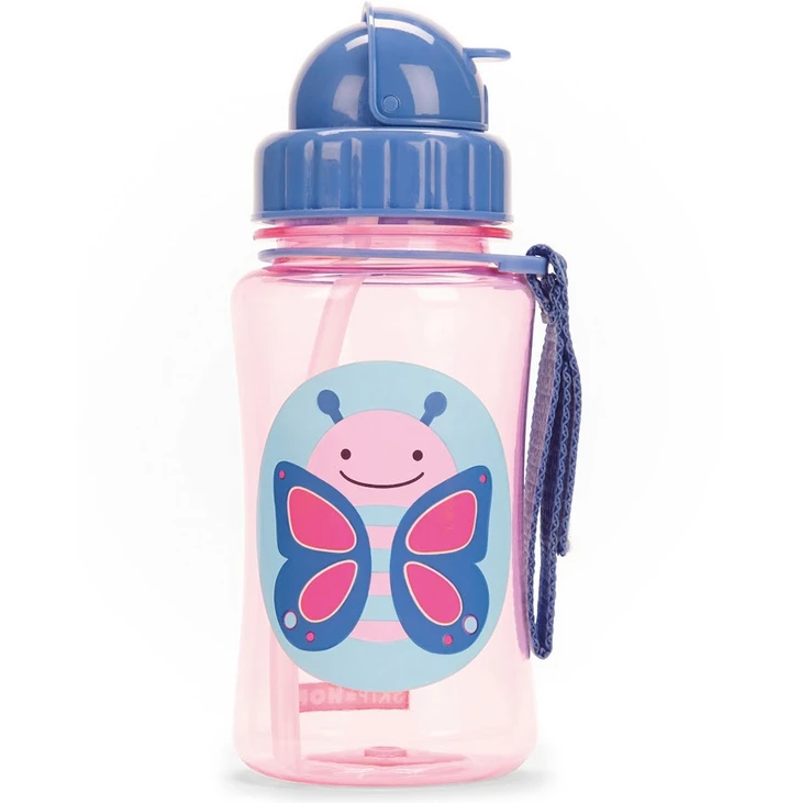 Skip Hop Zoo Straw Bottle Butterfly 1 Skip Hop Zoo Straw Bottle Butterfly