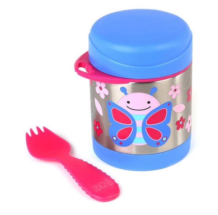Skip Hop Zoo Insulated Little Kid Food Jar - Butterfly 2 Skip Hop Zoo Insulated Little Kid Food Jar - Butterfly - Image 2