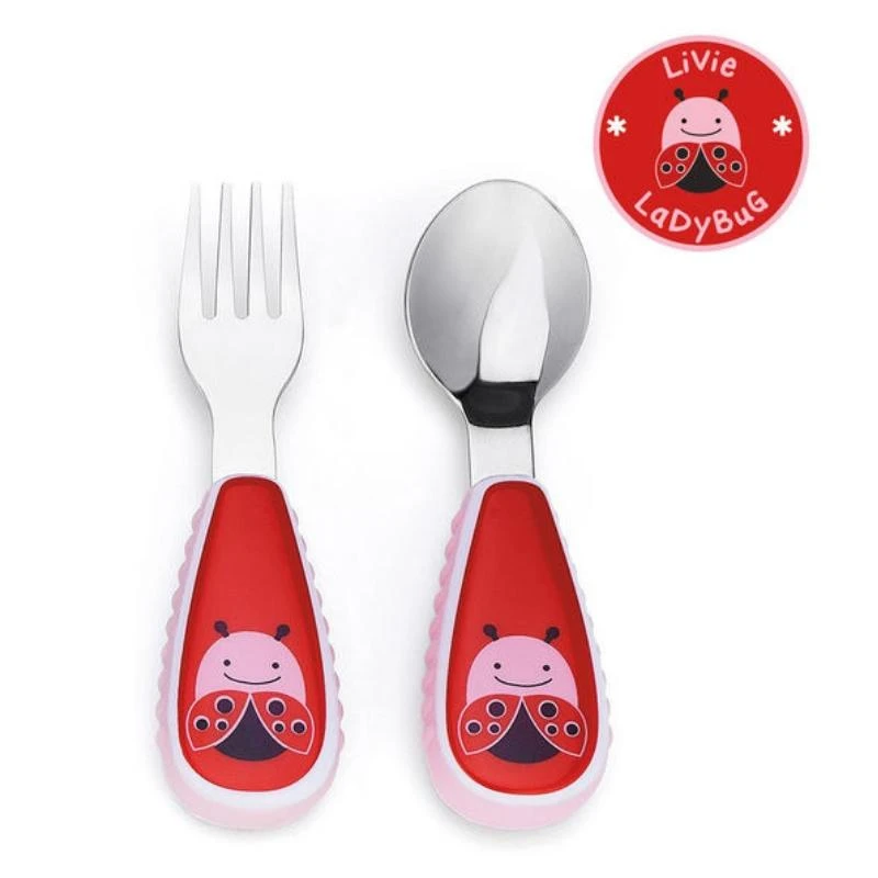 Skip Hop Zootensils Fork & Spoon - Ladybug 1 Skip Hop Zootensils Fork & Spoon - Ladybug