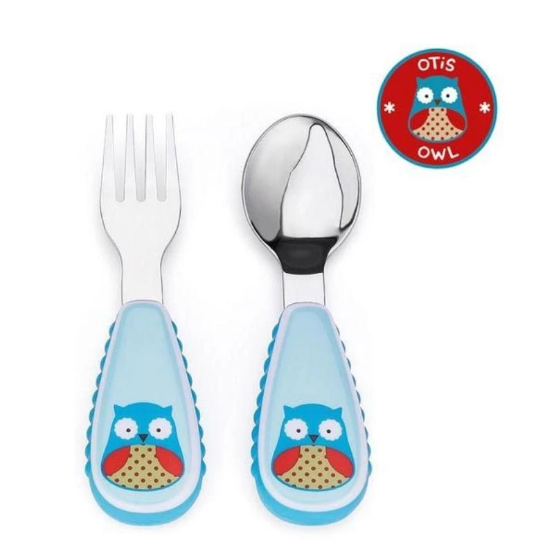 Skip Hop Zootensils Fork & Spoon - Owl 1 Skip Hop Zootensils Fork & Spoon - Owl