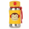 Skip Hop Zoo Stainless Steel Straw Bottle - Monkey