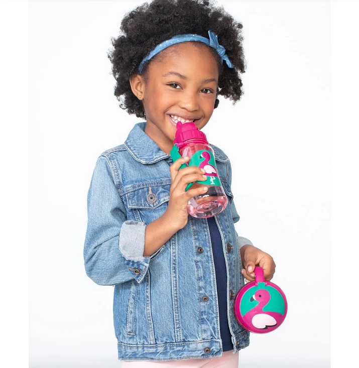 Skip Hop Zoo Straw Bottle Flamingo 2 Skip Hop Zoo Straw Bottle Flamingo - Image 2