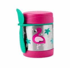 Skip Hop Zoo Insulated Little Kid Food Jar - Flamingo