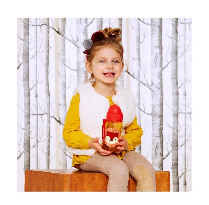 Skip Hop Zoo Straw Bottle Fox 2 Skip Hop Zoo Straw Bottle Fox - Image 2