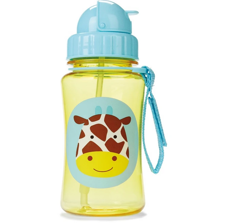 Skip Hop Zoo Straw Bottle Giraffe 1 Skip Hop Zoo Straw Bottle Giraffe