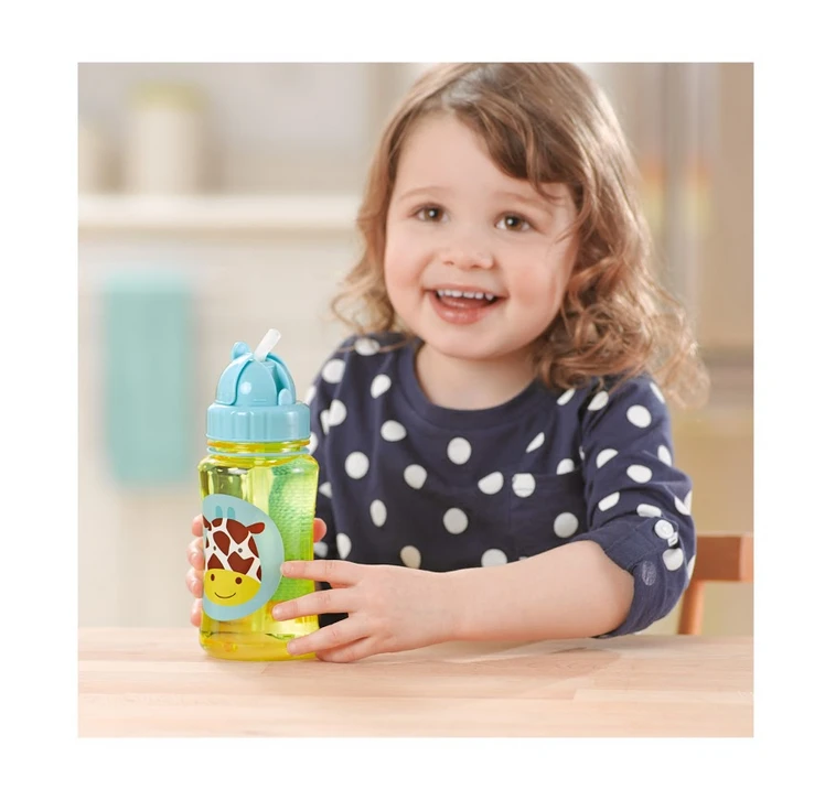 Skip Hop Zoo Straw Bottle Giraffe 2 Skip Hop Zoo Straw Bottle Giraffe - Image 2