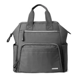 Skip Hop Mainframe Wide Open Diaper Backpack - Charcoal