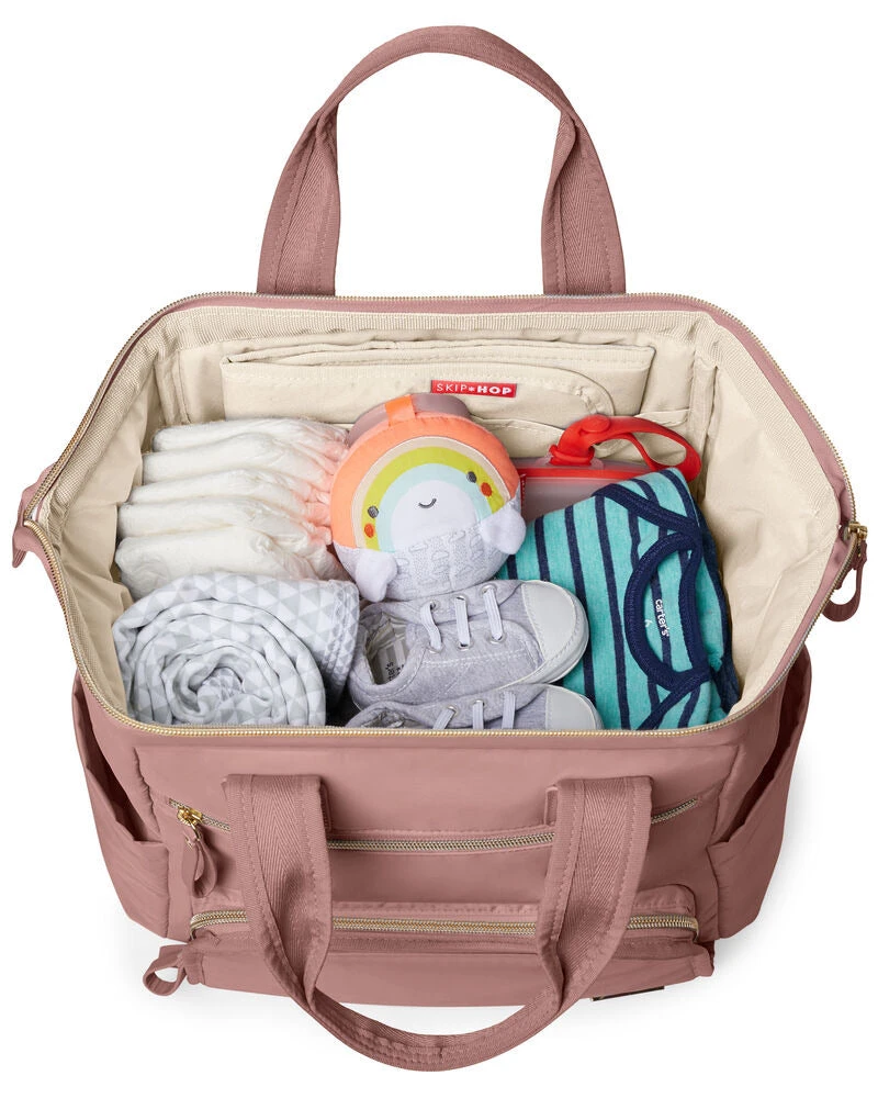 Skip Hop Mainframe Diaper Backpack - Dusty Rose 2 Skip Hop Mainframe Diaper Backpack - Dusty Rose - Image 2