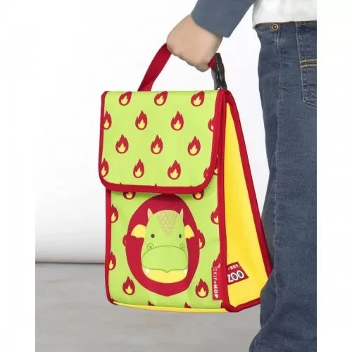 Skip Hop Zoo Insulated Kids Lunch Bag - Dragon 2 Skip Hop Zoo Insulated Kids Lunch Bag - Dragon - Image 2