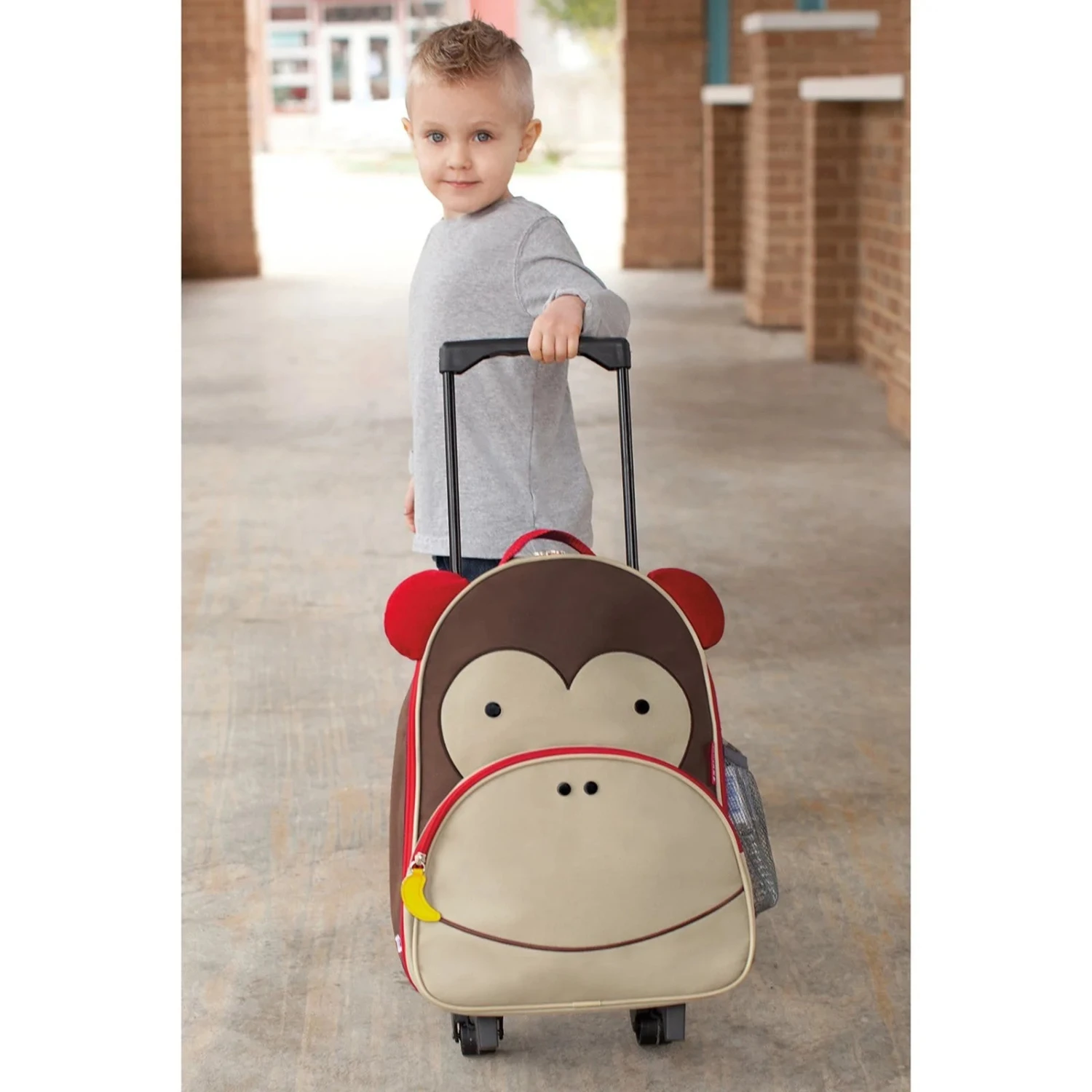 Skip Hop Zoo Rolling Luggage - Monkey 4 Skip Hop Zoo Rolling Luggage - Monkey - Image 4