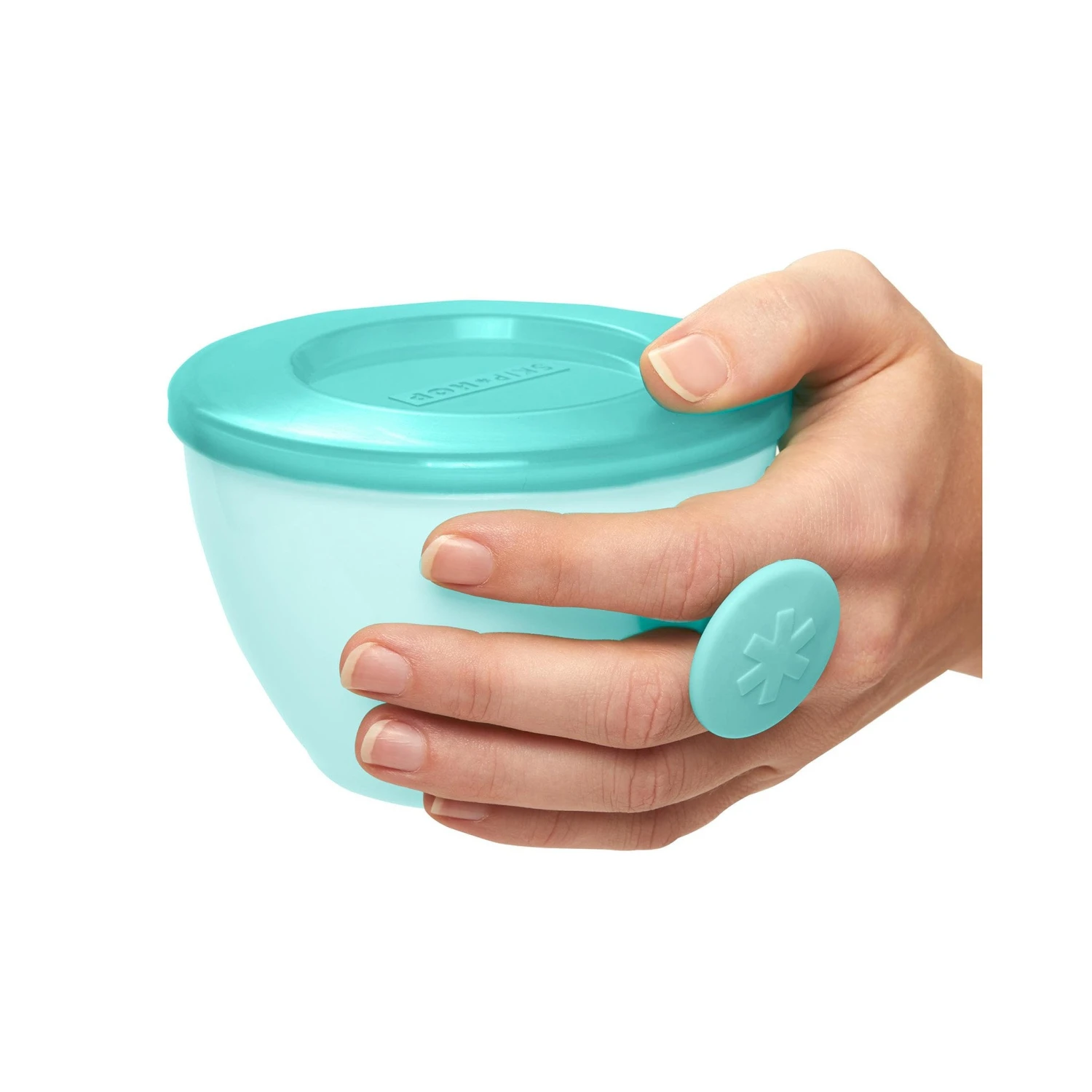 Skip Hop Easy-Grab Bowls-Grey/Soft Teal 5 Skip Hop Easy-Grab Bowls-Grey/Soft Teal - Image 5