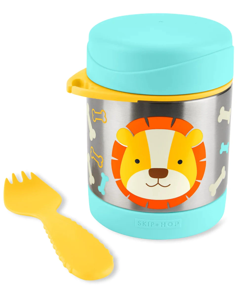 Skip Hop Zoo Insulated Food Jar - Lion 2 Skip Hop Zoo Insulated Food Jar - Lion - Image 2