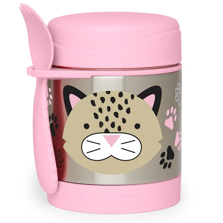 Skip Hop Zoo Insulated Little Kid Food Jar - Leopard 1 Skip Hop Zoo Insulated Little Kid Food Jar - Leopard