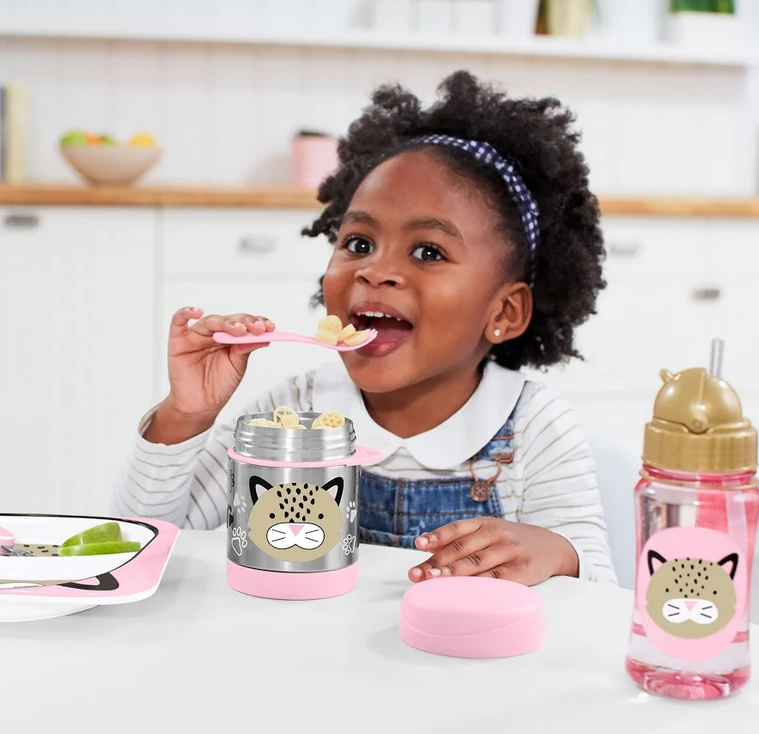 Skip Hop Zoo Insulated Little Kid Food Jar - Leopard 4 Skip Hop Zoo Insulated Little Kid Food Jar - Leopard - Image 4