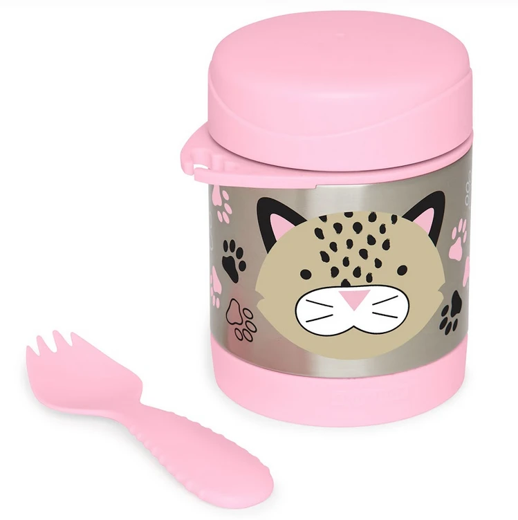 Skip Hop Zoo Insulated Little Kid Food Jar - Leopard 2 Skip Hop Zoo Insulated Little Kid Food Jar - Leopard - Image 2