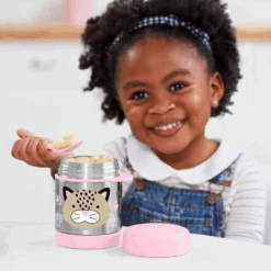 Skip Hop Zoo Insulated Little Kid Food Jar - Leopard 6 Skip Hop Zoo Insulated Little Kid Food Jar - Leopard -Skip Hop Store leopp